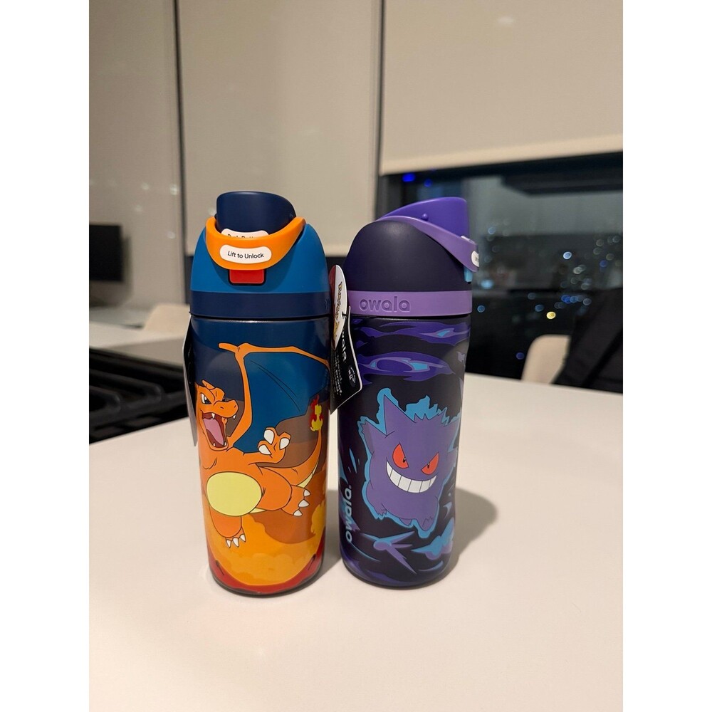 Owala Pokemon Water Bottles - Charizard & Gengar set of 2